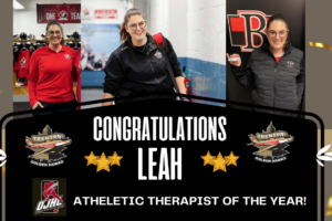 Leah Toffelmire – OJHL Athletic Therapist of the Year!
