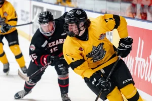 Hawks Defeat Blizzard in Game 1 of Centennial Cup